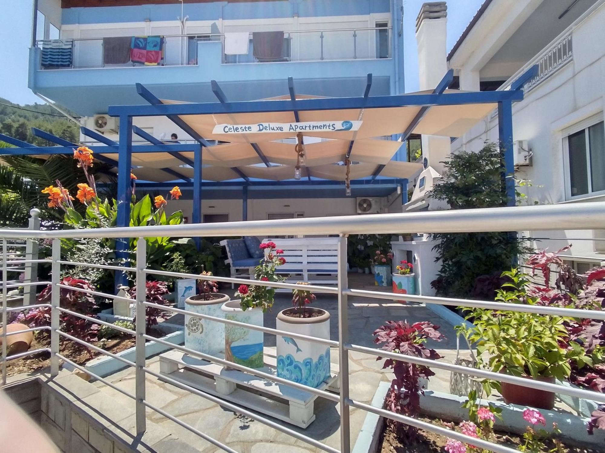 Celeste Deluxe Apartments Skala Potamia  Luaran gambar