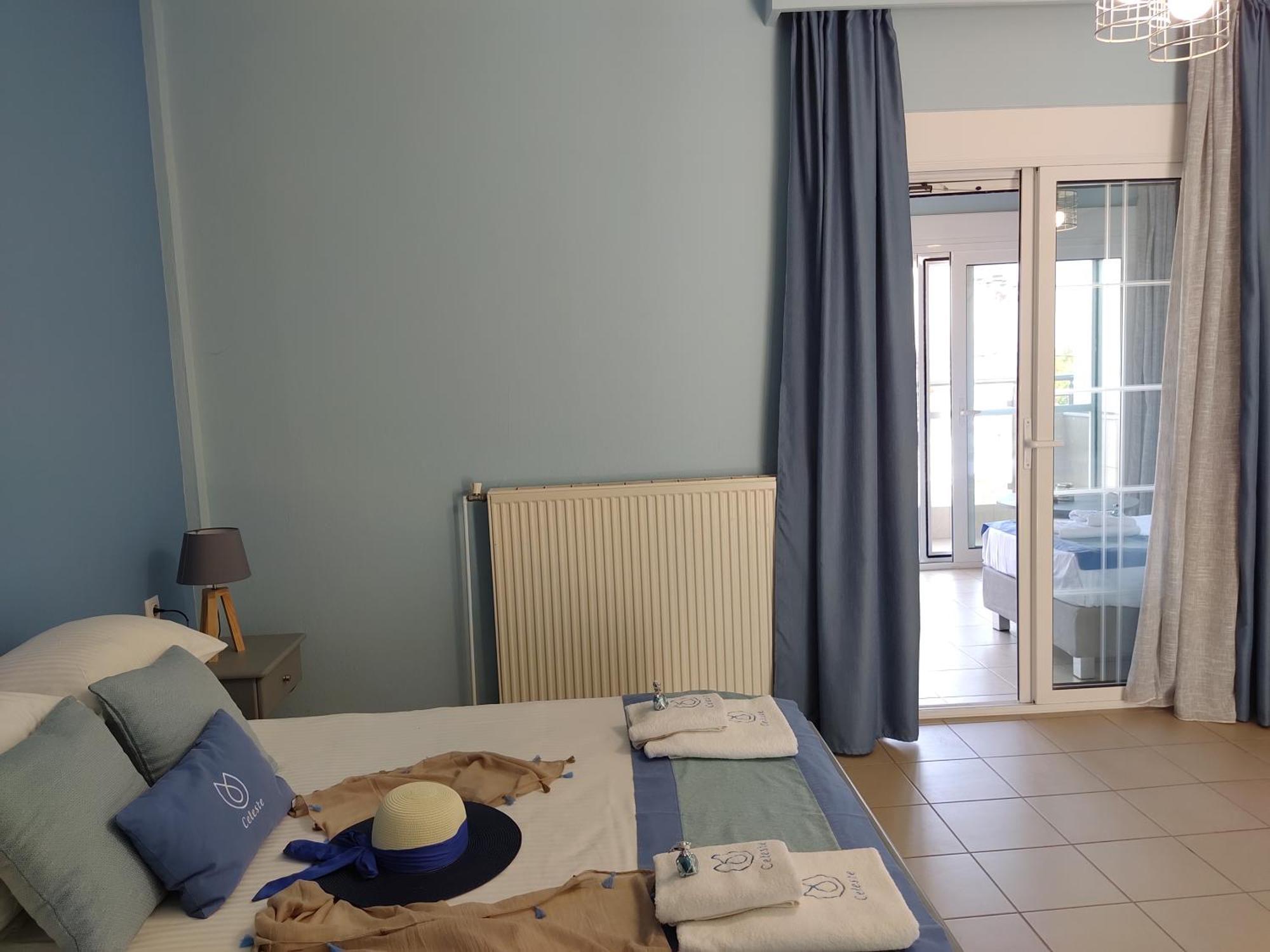Celeste Deluxe Apartments Skala Potamia  Bilik gambar
